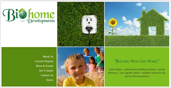 construction web design Biohome Developments